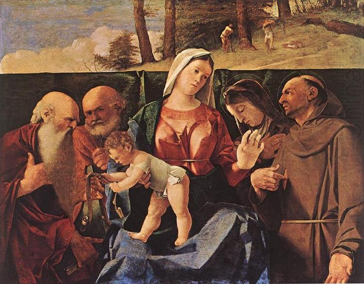 Lorenzo Lotto Madonna and Child with Saints china oil painting image